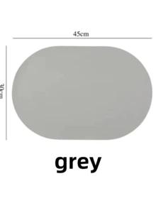 SHEIN 1pc Non-Slip Heat Resistant Table Placemat Waterproof Kitchen Dining Placemat Fake Leather Cup Coaster Home Supply