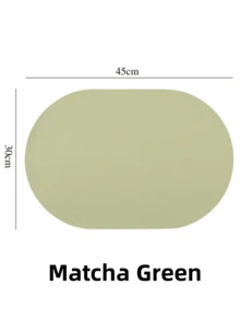 SHEIN 1pc Non-Slip Heat Resistant Table Placemat Waterproof Kitchen Dining Placemat Fake Leather Cup Coaster Home Supply