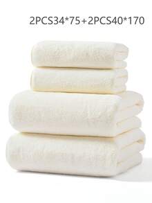 SHEIN Basic living 珊瑚色纯色柔软吸水速干毛巾，适合家用，情侣款可用于擦头、擦手、洗脸和沐浴。家居浴室装饰，返校季，美容院/家庭浴室必备。