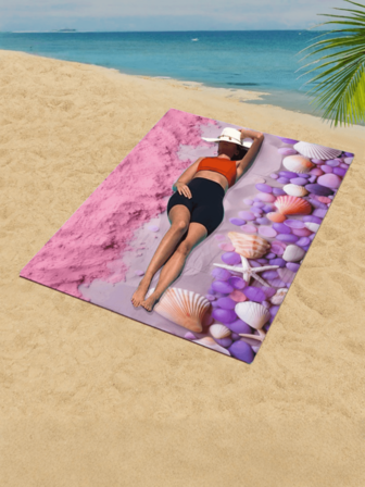 1 pieza Toalla de playa de fibra ultrafina con bordado de cruz, toalla de playa de secado rápido con dibujos animados, toalla absorbente para sudar a diario, toalla de baño con impresión digital para playa, hotel, natación, fitness, súper grande, ideal para viajes de verano, vacaciones, decoración de baño, artículos esenciales de playa