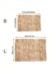 S/L Size Pet Chew Mat, A Must-Have For Small Pets At Home, Pet Cage Accessories, Suitable For Hamsters, Rabbits, Chinchillas, Guinea Pigs, Hamster Pet Products, Sturdy And Easy To Care For. - Apricot - View 7