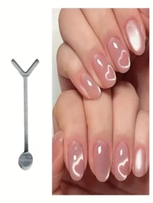 1 Dụng Cụ Trang Trí Móng Tay Hình Trái Tim Mũi Tên Từ Tính Hai Đầu Thiết Kế Mắt Mèo Lấp Lánh Dùng Để Tự Làm Móng Tay Chân, Trang Trí Móng Chính Xác, Tinh Tế Như Ở Salon. Hiệu Ứng Kim Loại - Nhiều màu - Xem 10