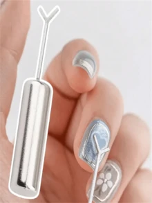 1 Dụng Cụ Trang Trí Móng Tay Hình Trái Tim Mũi Tên Từ Tính Hai Đầu Thiết Kế Mắt Mèo Lấp Lánh Dùng Để Tự Làm Móng Tay Chân, Trang Trí Móng Chính Xác, Tinh Tế Như Ở Salon. Hiệu Ứng Kim Loại - Nhiều màu - Xem 1