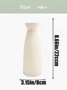 1/3pcs Beige Ceramic Vase Set - 1 Small Vases For Decoration, Modern Bohemian Farmhouse Home Decor Decorative Vases For Pampas Grass And Dried Flowers, Creative Shelf, Table, Bookshelf, Entryway,Fall Decor,Christmas Decorations,Halloween Decor, Back To School, - Multicolor - View 11