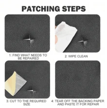 SHEIN 1PC Thickened Self Adhesive Sofa Leather Repair Fix 8 Colors 3 Sizes DIY Bed Soft Bag Patch Sticker Repair Subsidy Furniture Renew Decal (20x50cm/20x138cm/50x138cm) - Multicolor - View 5