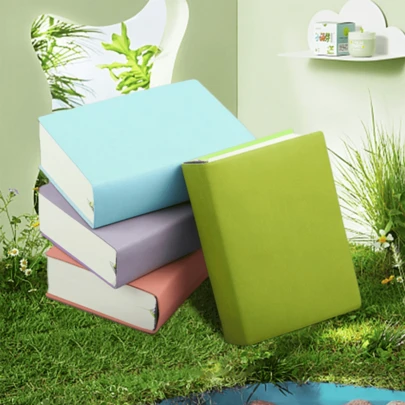 SHEIN 1 件 PU 皮革笔记本，720 页，厚度相当于 3 个普通笔记本，适合学生、素描、绘画、商务礼品、厚记事本、办公室会议记录，高品质纸张返校