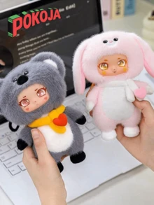 POKOJA LAND Soft Anime Doll Keychain With Vinyl Head - Cute Cartoon Clip-On Toy For Backpack, Purse, Keys - Durable Polyester & Plastic Dolls - Fun Mini Gift For Teens, Friends, Party Favors (14+) - Multicolor - View 10