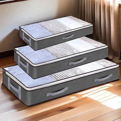 1pc Under Bed Storage, Collapsible Closet Containers Organizers And Under Bed Storage Bins, Underbed Storage Bags For Wrapping Paper, Blanket, Towels, Clothes, Comforter, Sweaters, Linen Sheets Bedroom, Organizer, Home Storage, For White T-Shirt Women, Black Pants Women, Ladies Winter Clothes, Dress, Winter Clothes For Ladies, Elegant Woman Dresses, White Shirt For Ladies, Long Sleeve, White Jumpsuit For Women, Spring Dresses For Women, Spring Outfits For Women,