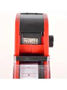 SHEIN 1 套 MX-5500 8 位价格标签枪，含 5000 张贴纸标签和 1 个墨水补充装，标签制作器定价枪套件数字标签枪，适用于办公室、零售店、杂货店、组织标签（红色） - 紅色 - 查看 3