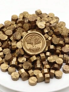 100 颗蜡封珠，适用于蜡封印章，非常适合装饰卡片信封、婚礼请柬、葡萄酒包装、礼品包装、礼品创意、艺术和手工艺项目，返校，返校，学校用品 - 均碼 - 查看 30