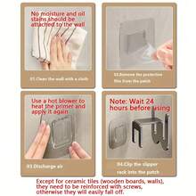 Wall Mounted Shoe Rack With Adhesive Strip, Aluminum Bathroom Slipper Rack, Wall-Mounted No Drill Toilet Over The Door Drainage Hook, Shoe Storage Rack, Bathroom Accessories - Multicolor - View 2