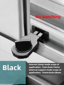 铝合金推拉门窗锁 - 加强防盗，防夹防坠，适用于居家安防