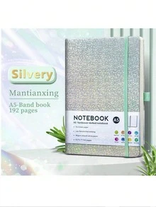 1 件 A5 满天星图案横格精装笔记本 - 192 页高品质 80GSM 纸 - 适合学校写作、办公和旅行的笔记本 - 优雅日记，用于记录会议记录和学术议程，适合男孩女孩礼物文具用品 - 彩色 - 查看 16