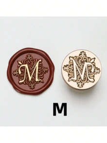 SHEIN 1 A-Z Letter Wax Sealed Stamp With Various Classic Letters, Brass Head, Gratitude Card/Envelope/Gift Packaging/Wedding Engagement Party Invitation Letter, DIY Manual (26 Stamps) Stamp Head Back To School