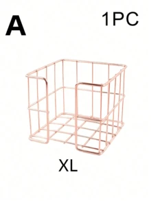 SHEIN 1/2pcs Modern Memo Clip, Metal Wire Desktop Self-Adhesive Notepad Holder, Rose Gold Memo Holder, Cute Memo Cubes, Stand, Distributor, Office Notepad Holder For Desk Organizer, Mesh Memo Rack, Pen, Desktop Self-Adhesive Notepad, Home Office, School Desk Container Back To School - Multicolor - View 13