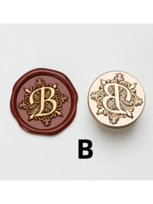 SHEIN 1 A-Z Letter Wax Sealed Stamp With Various Classic Letters, Brass Head, Gratitude Card/Envelope/Gift Packaging/Wedding Engagement Party Invitation Letter, DIY Manual (26 Stamps) Stamp Head Back To School