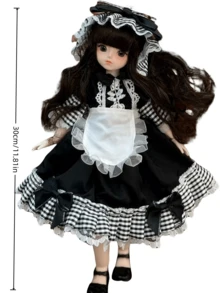 POKOJA LAND 1 Bộ quần áo búp bê SD BJD 30CM chủ đề Tiên rừng trang phục thanh lịch kèm phụ kiện hoa cho bé gái Bộ sưu tập búp bê công chúa Quà tặng trang trí tiệc Trang trí nhà cửa - Nhiều màu - Xem 2