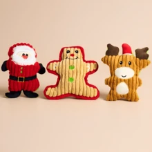 PETSIN 1个毛绒宠物圣诞玩具，狗狗玩具，猫咪玩具，猫狗圣诞礼物。这款宠物玩具可以玩耍、咬、捏，还能发出声音。作为礼物，你的狗狗一定会喜欢它。 - 彩色 - 查看 12