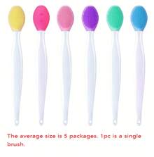 5pcs Dog Toothbrush Kit: Double-Sided Soft Silicone For Gentle Cleaning & Long Curved Handle For Easy Reach!