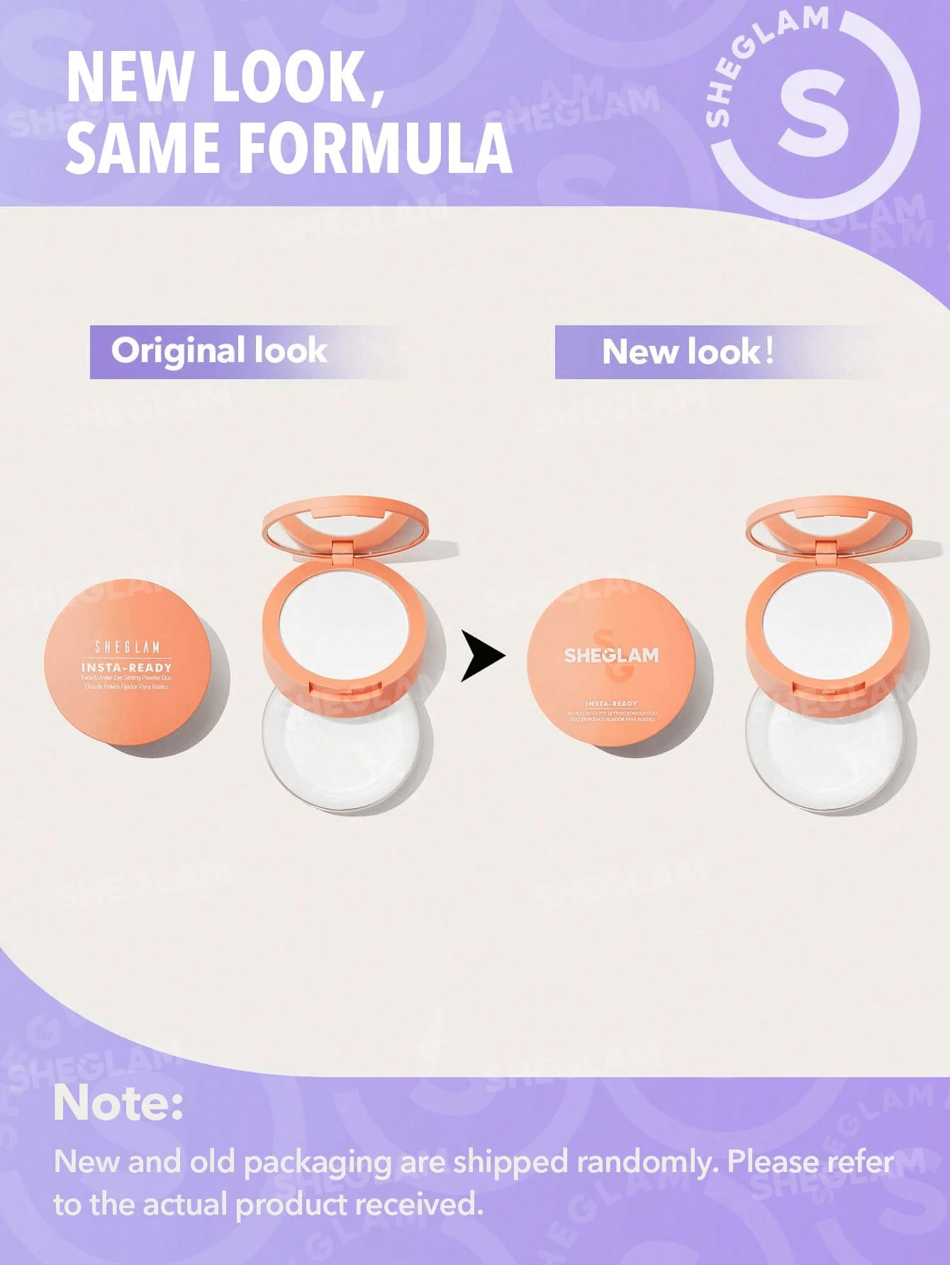 Insta-ready Face & Under Eye Setting Powder Duo-Toasted Almond