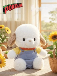 Kawaii Cartoon Hund Plüschtier, Weiches Kuscheltier Hund mit langen Ohren: Ein lustiges Spielzeug-Begleiter für Babys, Raumdekoration, Geschenk zum Geburtstag für Mädchen und Weihnachtsgeschenk