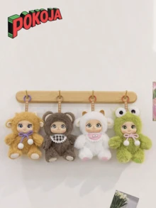 POKOJA LAND Cute Family Vinyl Doll Soft Vinyl Dolls Rose Red Bear Pendant Yellow Sheep Bag Pendant Birthday Gifts Christmas Decor Halloween(Inner Material Tangjia (Hard) Non-Plush Filling) Spring To Summer - Multicolor - View 15