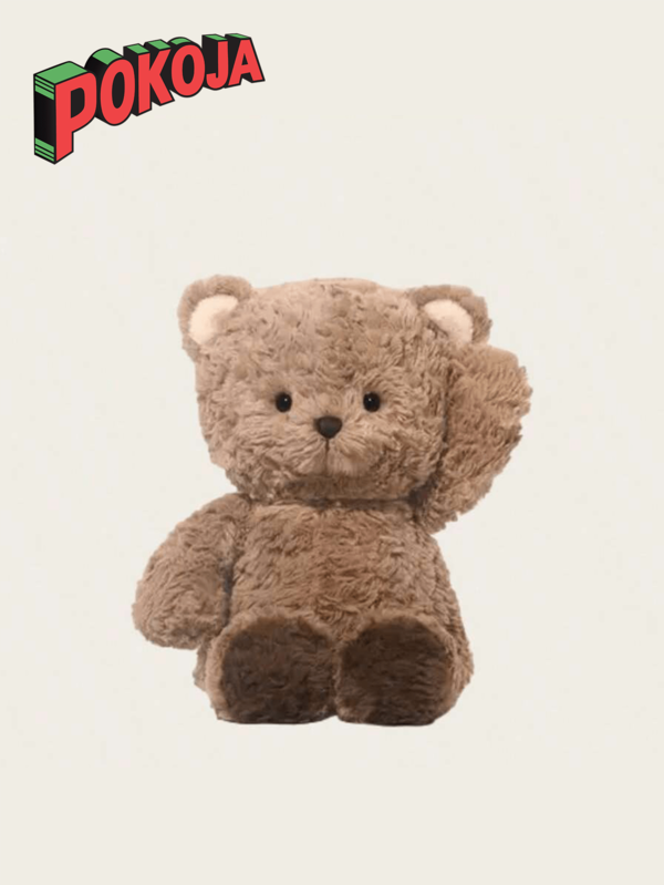 37cm kuscheliger brauner Teddybär Plüsch ist ein weiches Kuscheltier, das sich als ideales Geburtstagsgeschenk und Schlafensbegleiter für Kinder eignet und auch ein perfektes Weihnachtsgeschenk ist.