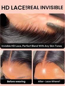 TrueHD 2x6 True HD Lace Closure Only 6 Inches Deep Parting Straight Hair Kim K Invisible HD Lace Closure Brazilian Remy Hand Tied Silky Straight Human Hair - SNatural - View 8