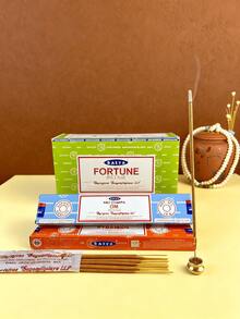 Joivida 1box Handmade Aromatherapy Strips, Enjoy The Fragrance Of India Incense Sticks- Patchiouli,  Musk, Rainforest , Sweet Vanilla And More- Perfect For Yoga, Meditation,  And Home Decor,Incense Burner Accessories(Burning Time Is About 50-60 Minutes) - Multi Scents - View 2