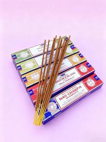 Joivida 1box Handmade Aromatherapy Strips, Enjoy The Fragrance Of India Incense Sticks- Patchiouli,  Musk, Rainforest , Sweet Vanilla And More- Perfect For Yoga, Meditation,  And Home Decor,Incense Burner Accessories(Burning Time Is About 50-60 Minutes) - Multi Scents - View 1