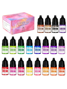5ml 20 Colors Candle Dye Suitable For Silicone Mold DIY Handmade Scented Candles Soap Dye Soy Wax Colorant