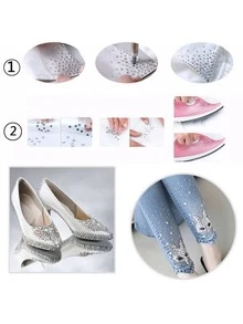 DMC Round SS6- SS50 2mm-10mm Clear And Crystal AB High Quality Hotfix Stones Hot Fix Rhinestone Glitter Flatback Crystal Strass Iron On Rhinestones For Garment Sewing & Fabric Dress Bag Shoes Decorations