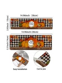 1/15 件感恩节南瓜风格，多尺寸水龙头排水垫，感恩节快乐厨房水龙头排水垫，防滑硅藻土橡胶材质。水龙头桌面保护垫 - 多色 - 查看 5