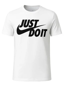 Nike Just Do It Men's Sports T-Shirts White - White - View 1