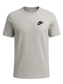 Nike Club Men's Sports T-Shirts Grey - Dark Grey - View 1
