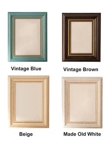 Cirelle 1PC Golden Nordic Photo Frame, Scandinavian Wooden Decorations, Luxurious Gold Border, Christmas And Housewarming Gift 5-Inch, 8-Inch, A4 Size Color Photo Frame, Suitable For Living Room And Bedroom - Multicolor - View 3