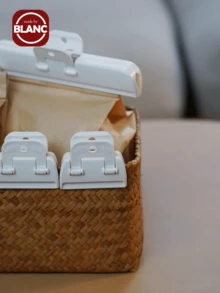 Madebyblanc Food Preservation Clip, Cream Sealing Clip, Milk Sealing Clip, Flour Sealing Clip, Snack Bag Clip, Moisture-Proof Clip - 白色 - 查看 4