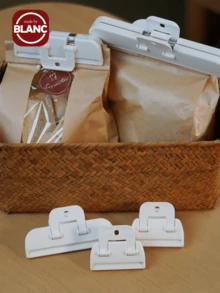 Madebyblanc Food Preservation Clip, Cream Sealing Clip, Milk Sealing Clip, Flour Sealing Clip, Snack Bag Clip, Moisture-Proof Clip - 白色 - 查看 2