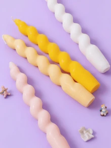 Joivida 1pc Twist Spiral Candle, Colorful Smokeless Scented Candle In Gift Box, 1pc Spiral Colored Candle For Home, Birthday, Party, Wedding Decoration