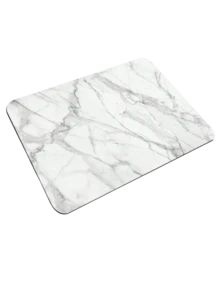 1pc Soft Diatom Mud Anti-Slip Laundry Room Dust Cover With Marble Print, Water Absorbent And Quick-Drying Laundry Machine Pad, For Bathroom, Kitchen And Toilet Countertop Decorative Pad - Multicolor - View 9
