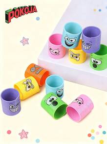 6/12/24/36/48PCS Funny Expression Coil Spring Party Favors ,Emoticon Party Favors Bulk,Coil Springs Bulk Toys