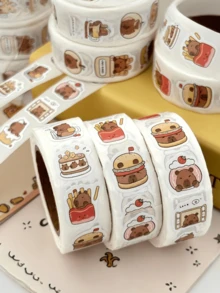 1/3/6 miếng dán hình con chuột lang nước dễ thương, chống thấm nước, 300 miếng dán có độ bám dính cao, không để lại cặn, hình minh họa động vật và thực phẩm vui nhộn cho bình nước, máy tính xách tay, sổ lưu niệm, phần thưởng khi trở lại trường, quà tặng hình dán đáng yêu - Nhiều màu - Xem 1