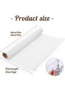 White Tracing Paper Roll - Semi-Transparent, Sewing Pattern Paper For Ink/Pencil/Markers - Ideal For Sewing, Dressmaking, Sketch & Drafting - Transparent - View 3