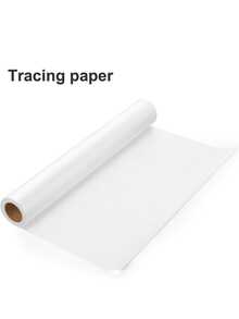 White Tracing Paper Roll - Semi-Transparent, Sewing Pattern Paper For Ink/Pencil/Markers - Ideal For Sewing, Dressmaking, Sketch & Drafting - Transparent - View 1