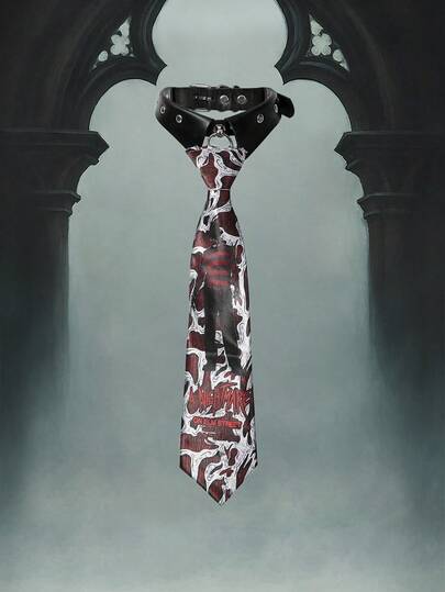 A Nightmare on Elm Street X ROMWE A Nightmare On Elm Street Gothpunk Tie Subculture Personalized Accessories Ladies Tie