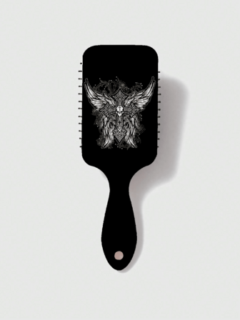 Goth Cepillo de pelo con diseño de esqueleto, Halloween