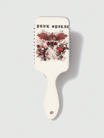 Hippie 1 pezzo Spazzola per capelli a forma di orsetto rosa carino con fiocco, spazzola massaggiante e anti-statica