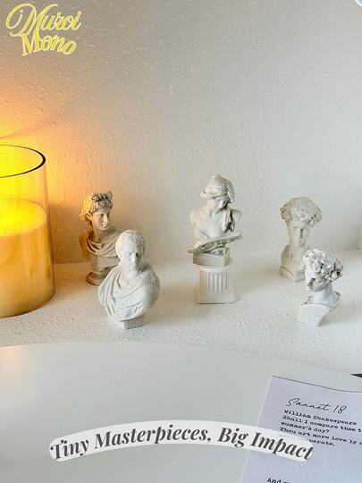 Muroi Mono 5pcs Mini Resin Venus Figurines, Home Room Decor Decorations For Bedroom Best Gifts Birthday Graduation
