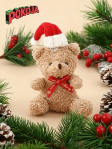 Weihnachtsbaum Plüsch Ornamente Weihnachtsteddybär Plüschtiere Dekorationen Weihnachtsbaum Plüsch Anhänger Hängende Puppen Ornamente für Weihnachtsparty Zubehör Weihnachtsdekoration Weihnachtsdekor Weihnachtsgeschenke