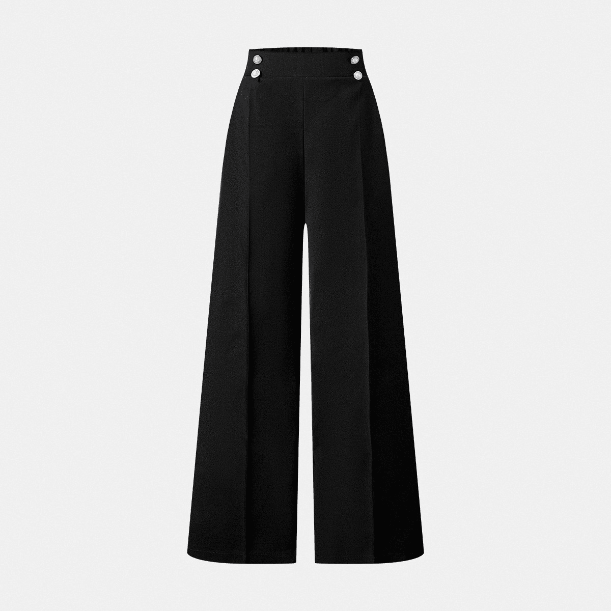 Pantalones rectos elegantes de oficina con doble botón para niñas preadolescentes